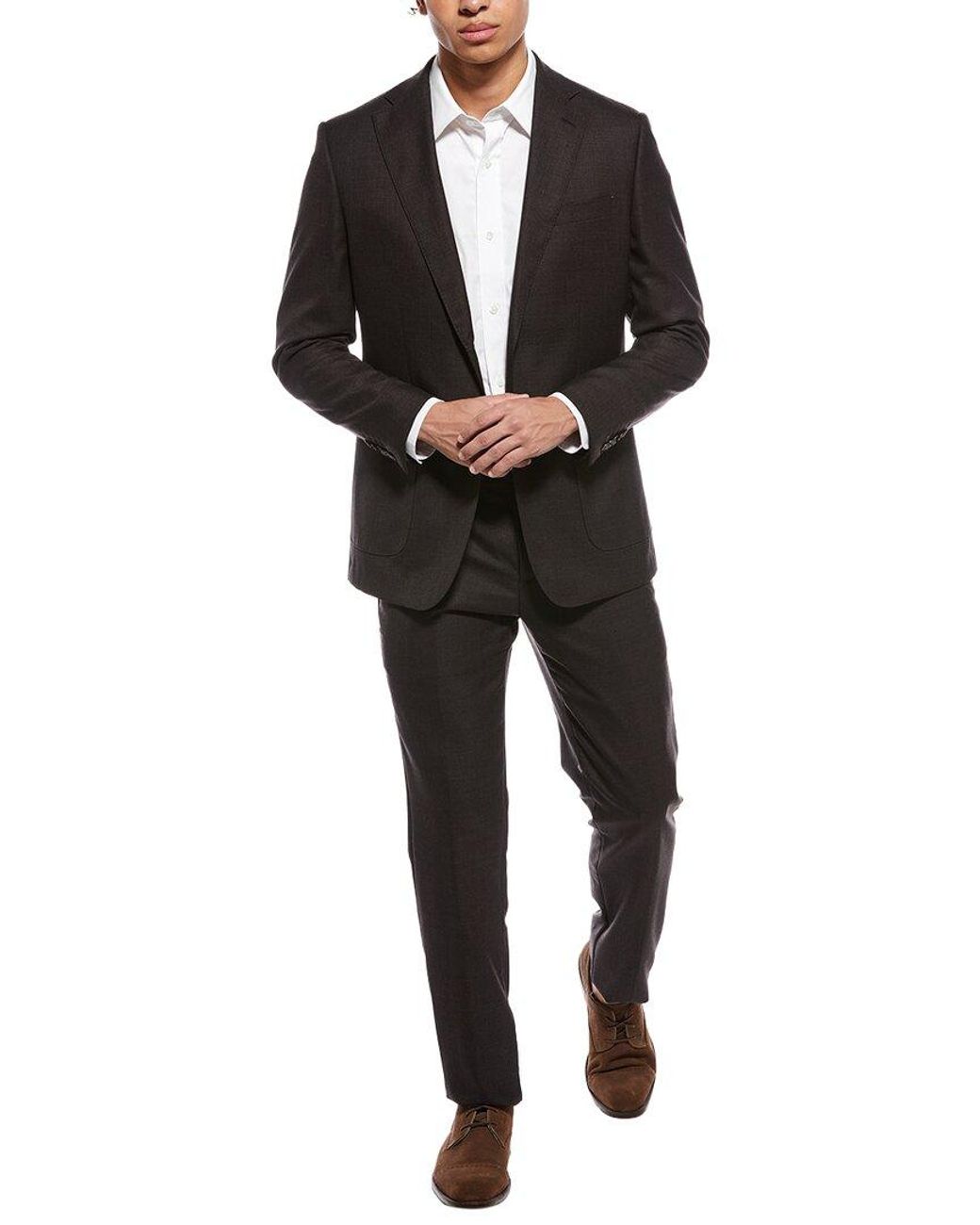 English Laundry Black 2Pc Wool-Blend Suit for men