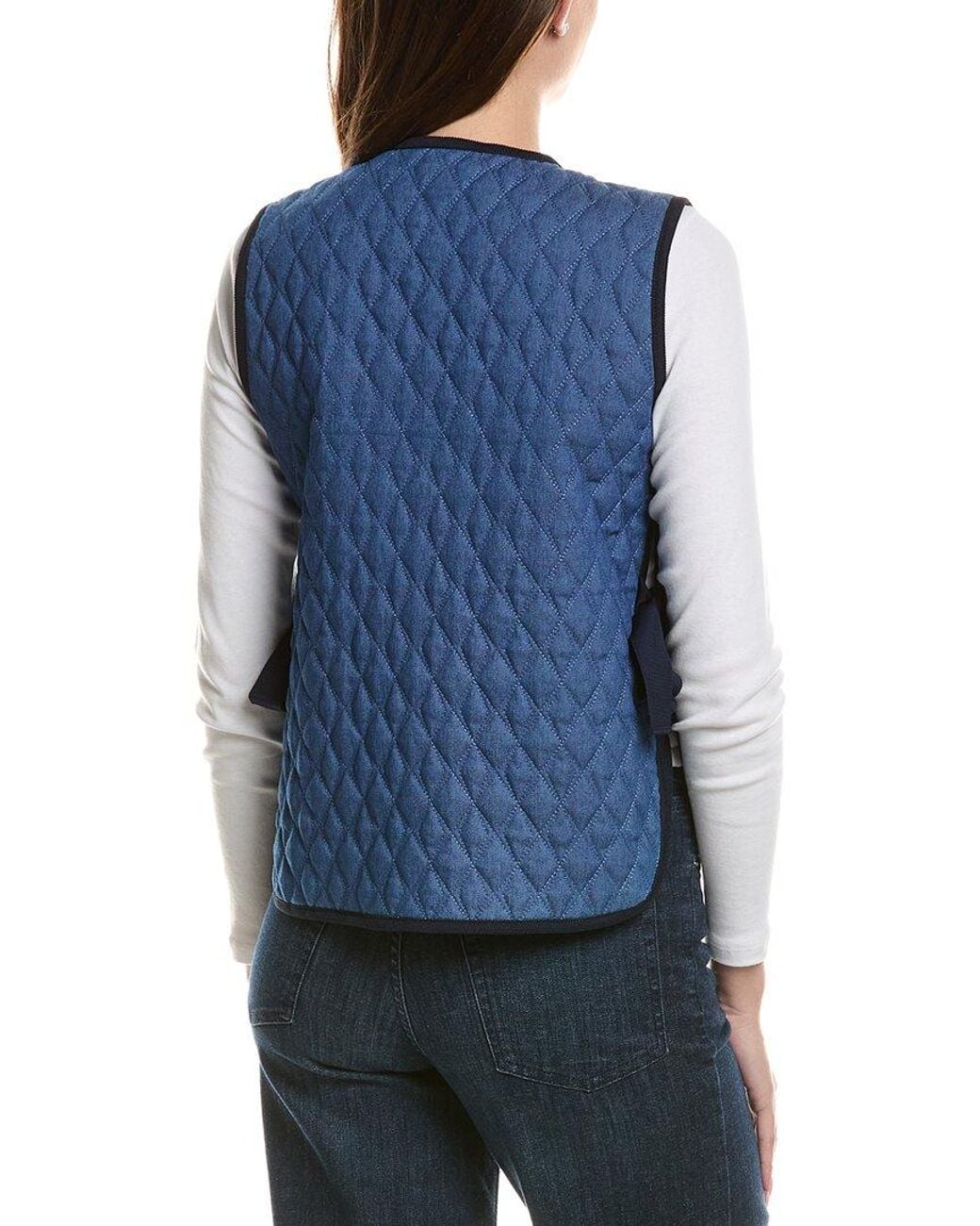 Sara Campbell Blue Mendy Reversible Vest