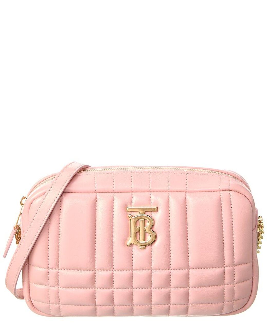 Burberry Lola Small Leather Camera Bag in Pink