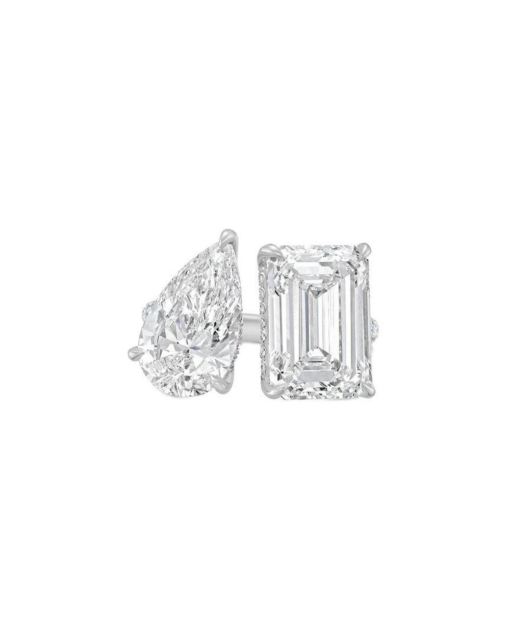 Diana M White Diana M. Platinum.00 Ct. Tw. Lab-Grown Diamond Two-Stone Ring