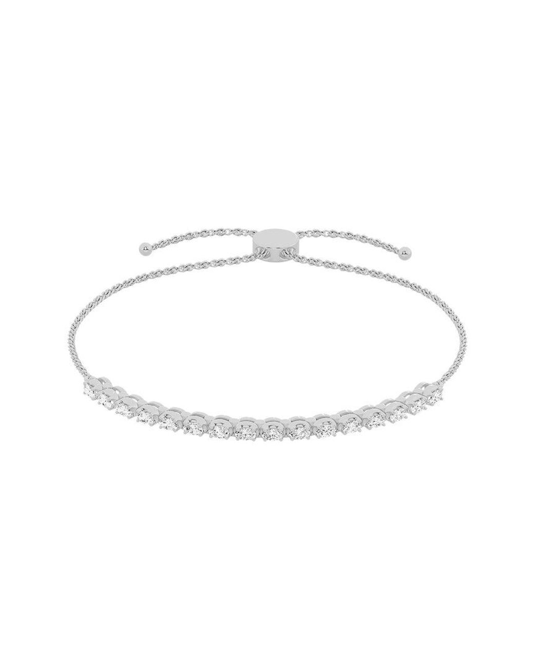 Lab Grown Diamonds White 14K 0.50 Ct. Tw. Lab-Grown Diamond Bolo Bracelet