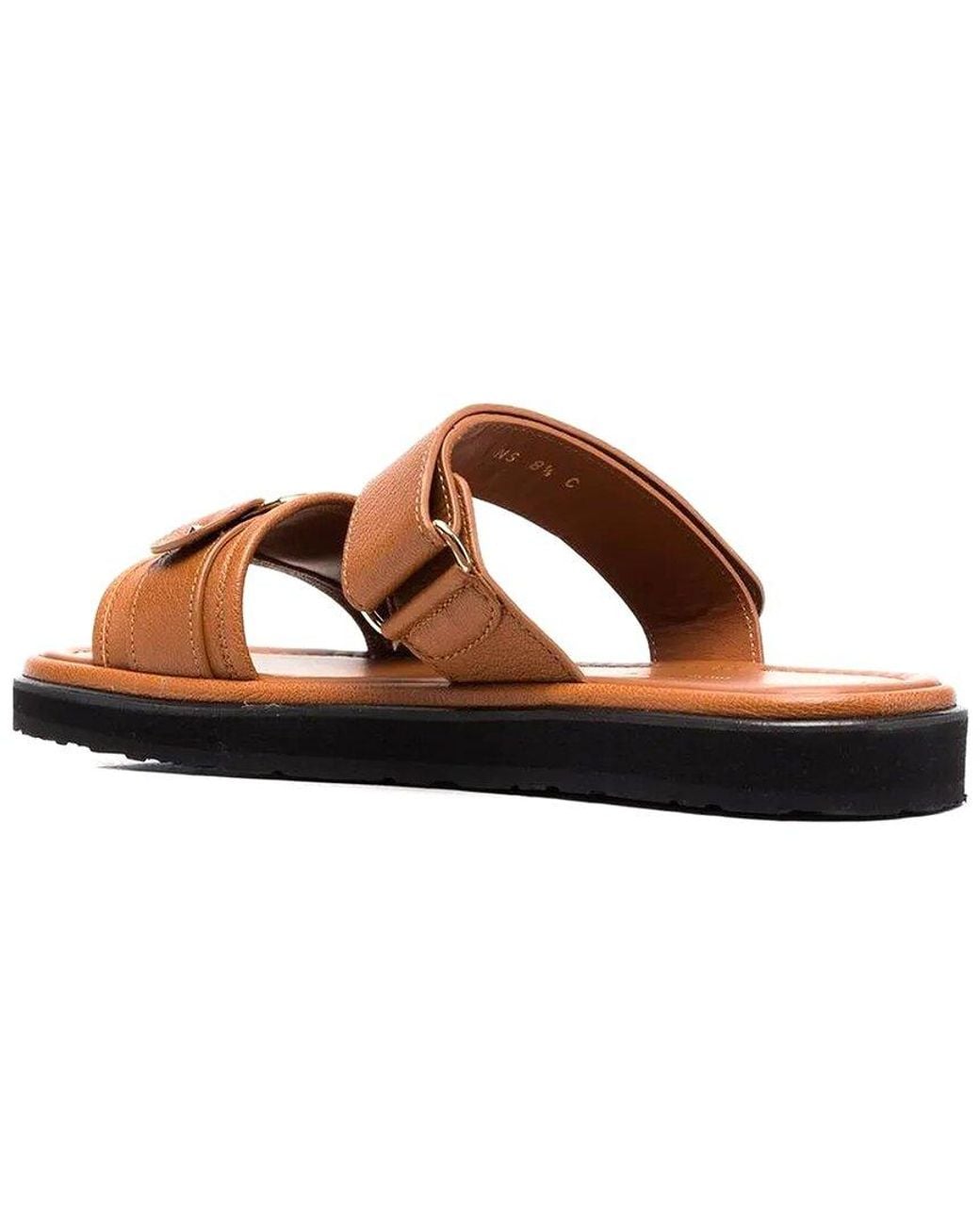 Ferragamo Brown Vara Leather Sandal