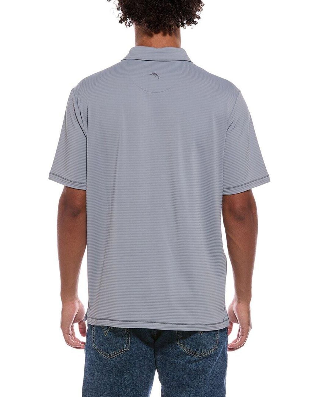 Tommy Bahama Gray Costa Wave Polo Shirt for men