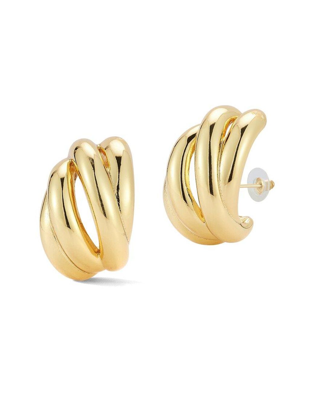Glaze Jewelry Metallic Plated Sculptural Statement Stud Earrings