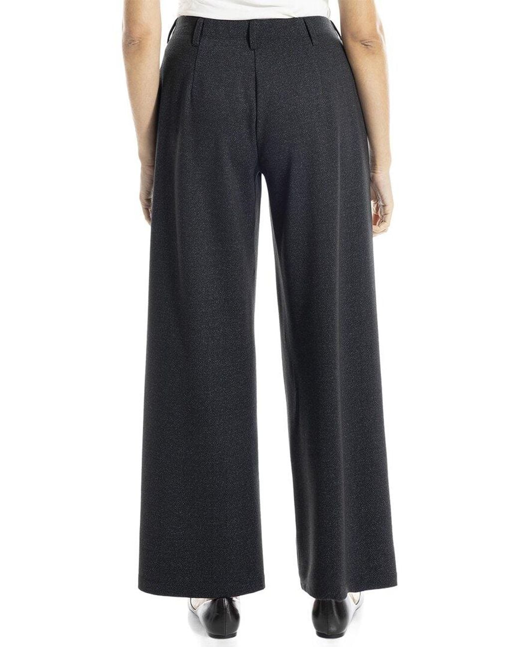 Max Studio Blue Button Front Trouser