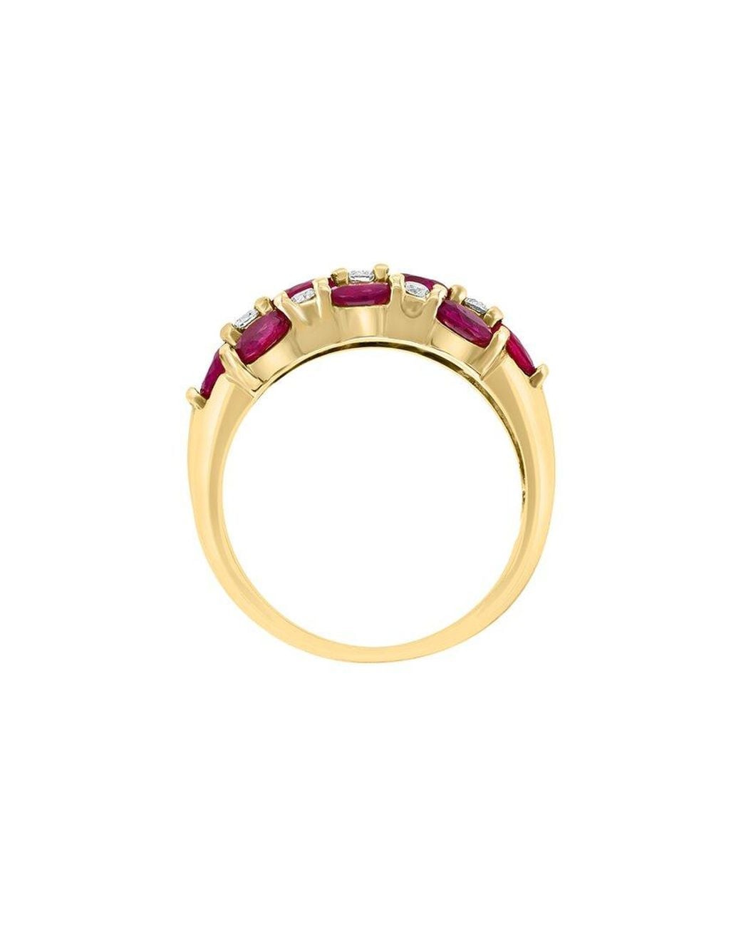 Effy Fine Jewelry Pink 14K 2.55 Ct. Tw. Diamond & Ruby Ring