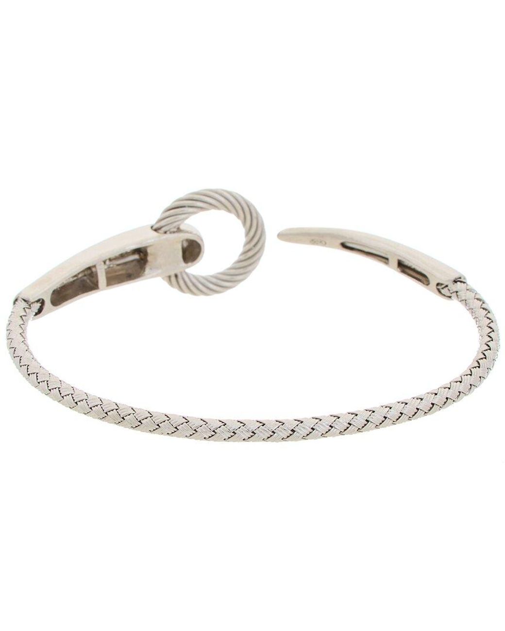 Meshmerise White 18K Rose Vermeil 0.12 Ct. Tw. Diamond Mesh Bangle