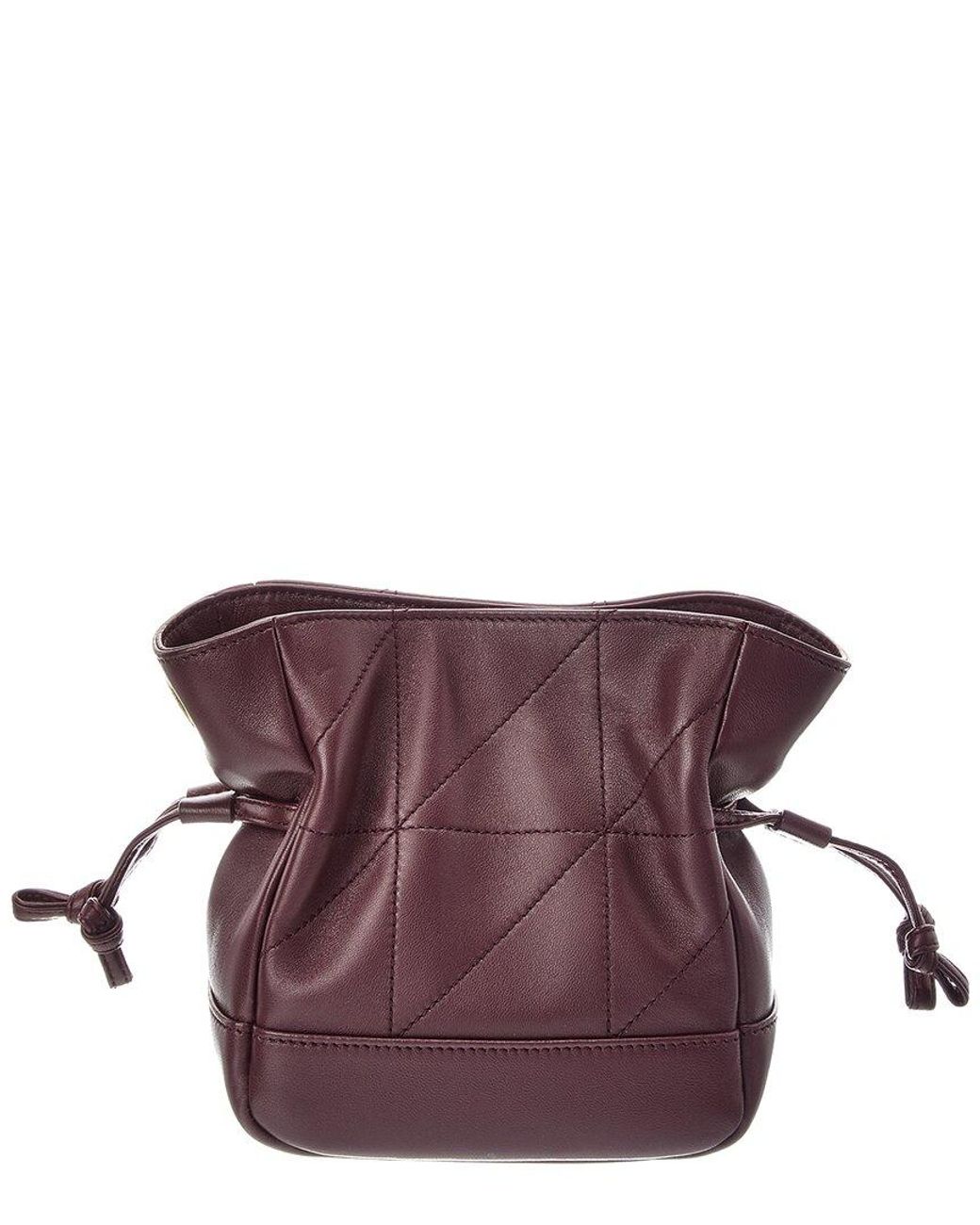 Saint Laurent Purple Cassandra Jamie Mini Leather Cross