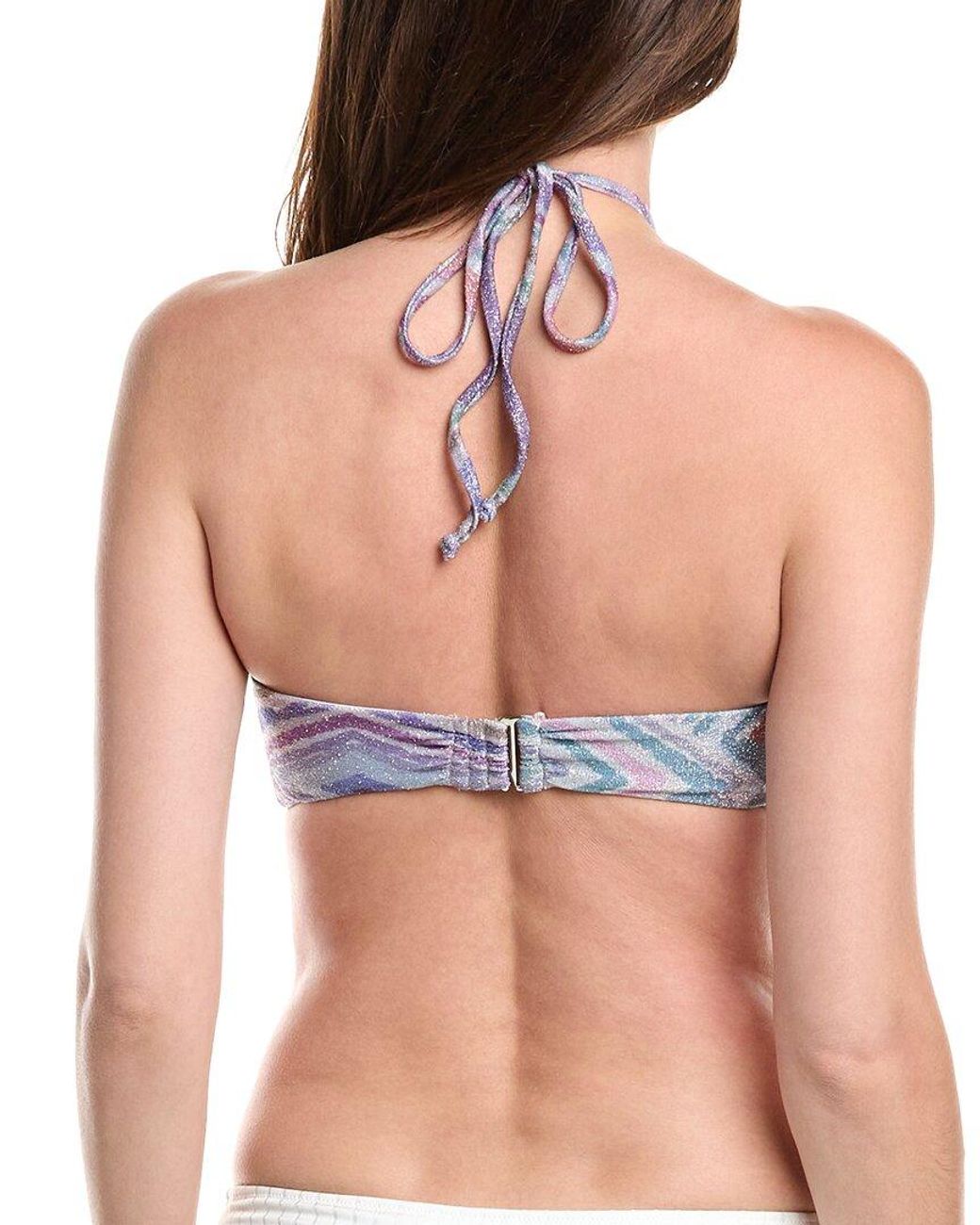 Ramy Brook Blue Elmar Bikini Top