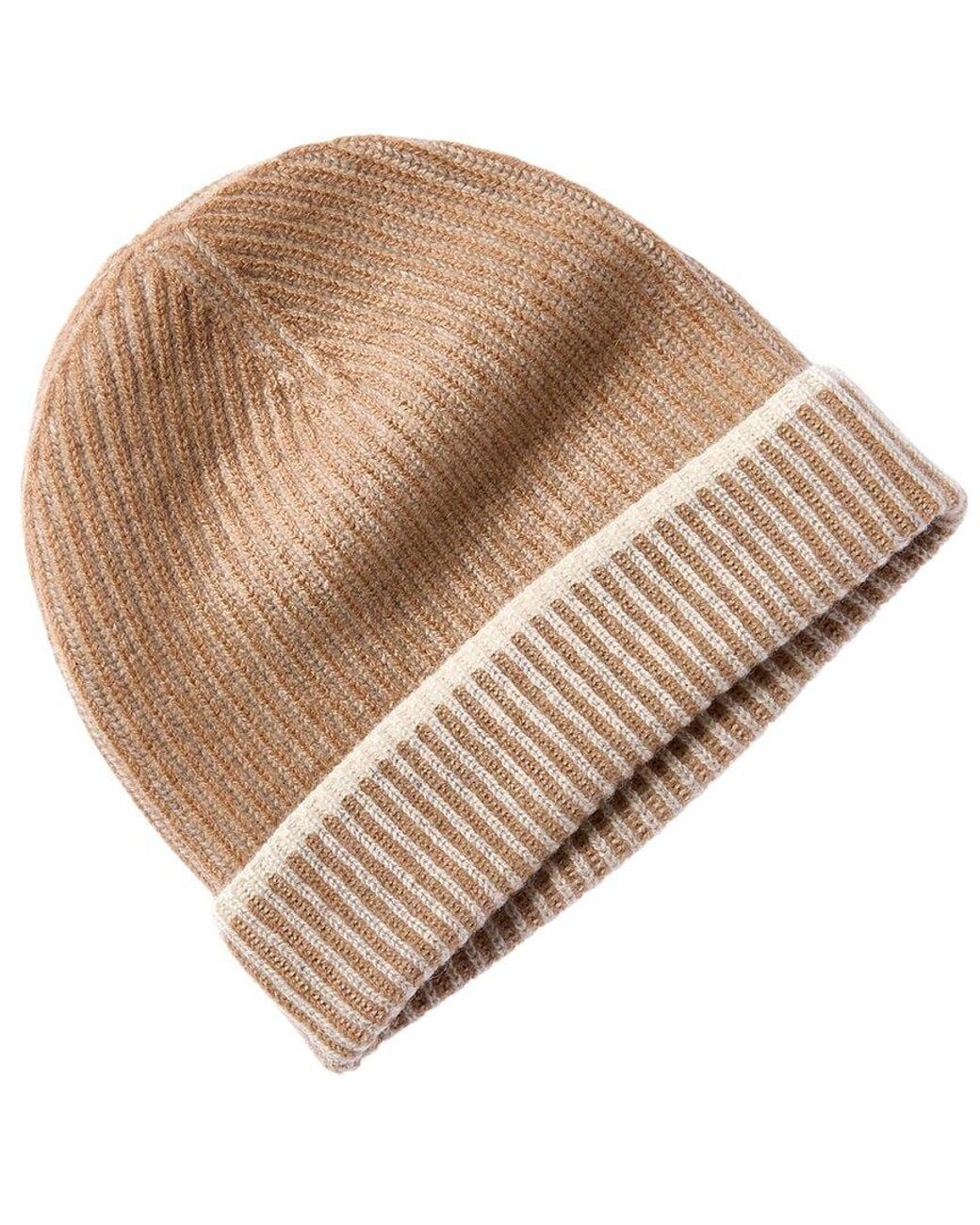 Forte Natural Cashmere Plaited Cashmere Hat