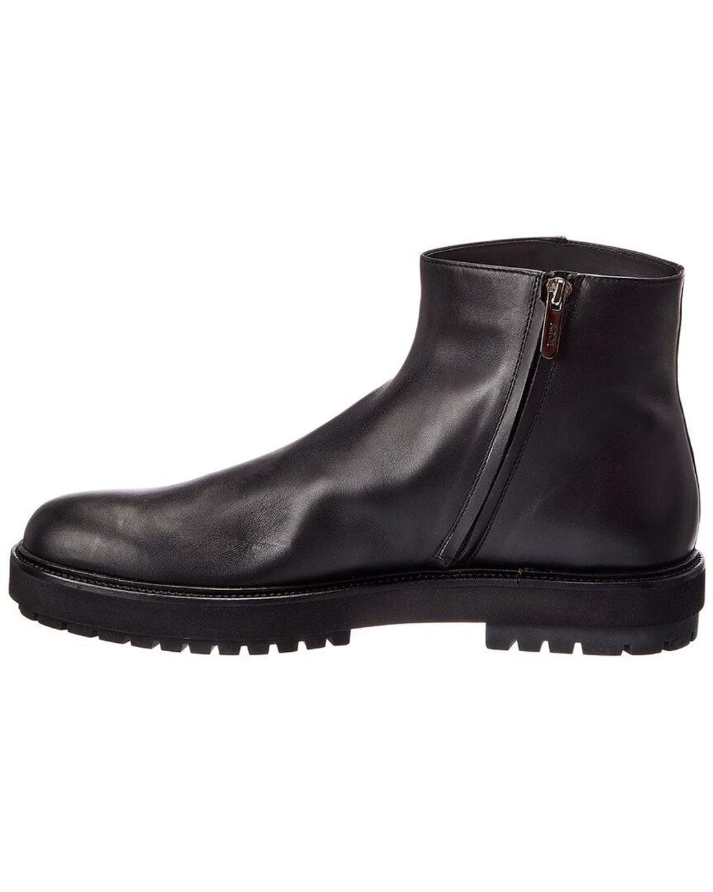 Tod's Black Leather Boot for men