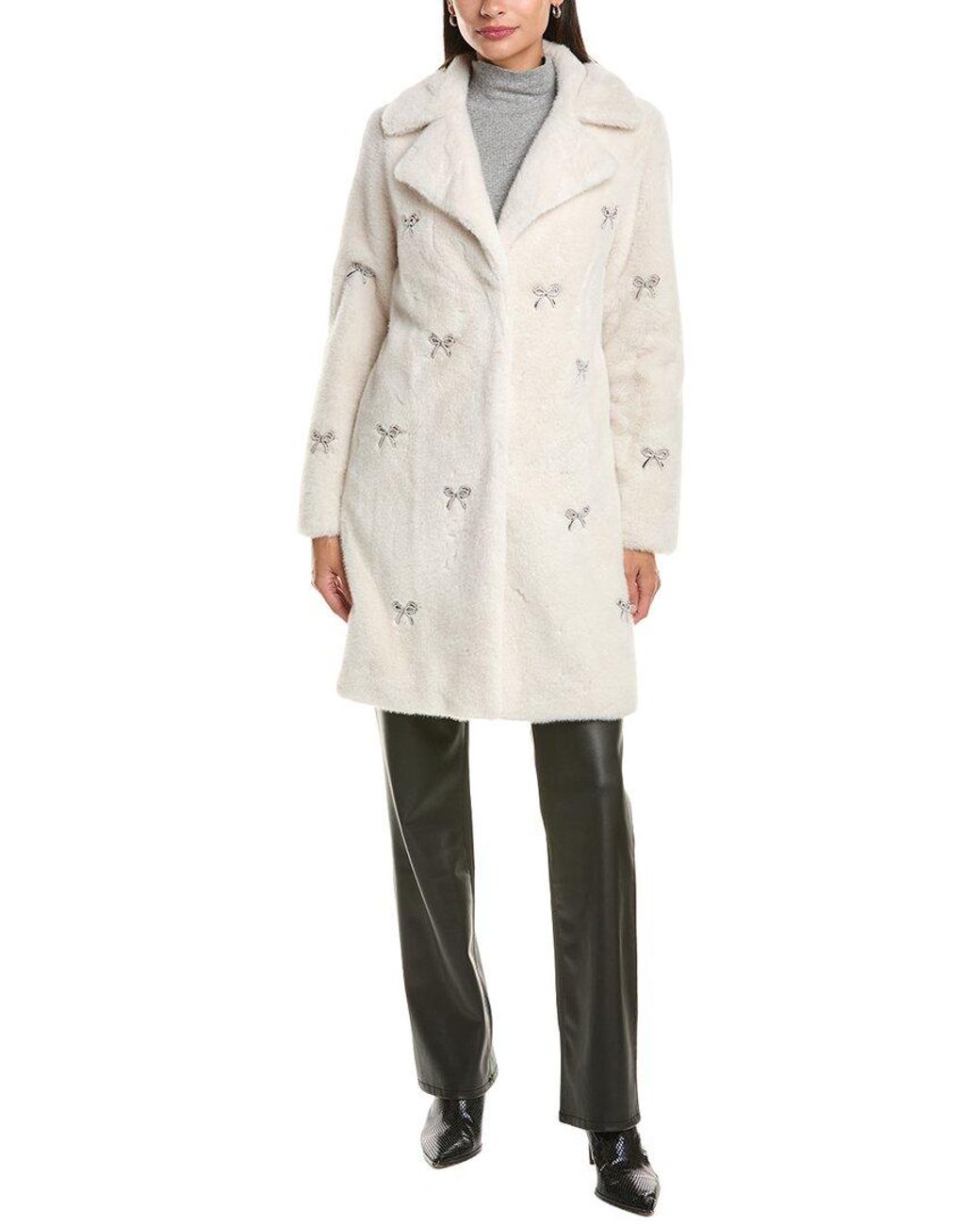 Cece Natural Bow Detail Coat