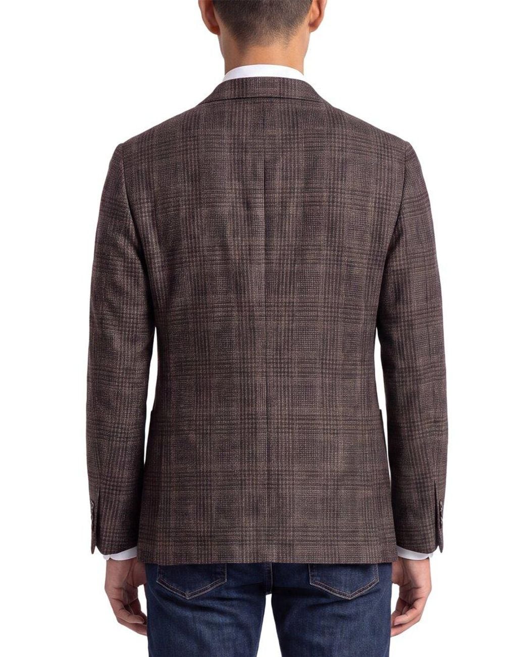 Corneliani Gray Cc Collection Wool Blazer for men
