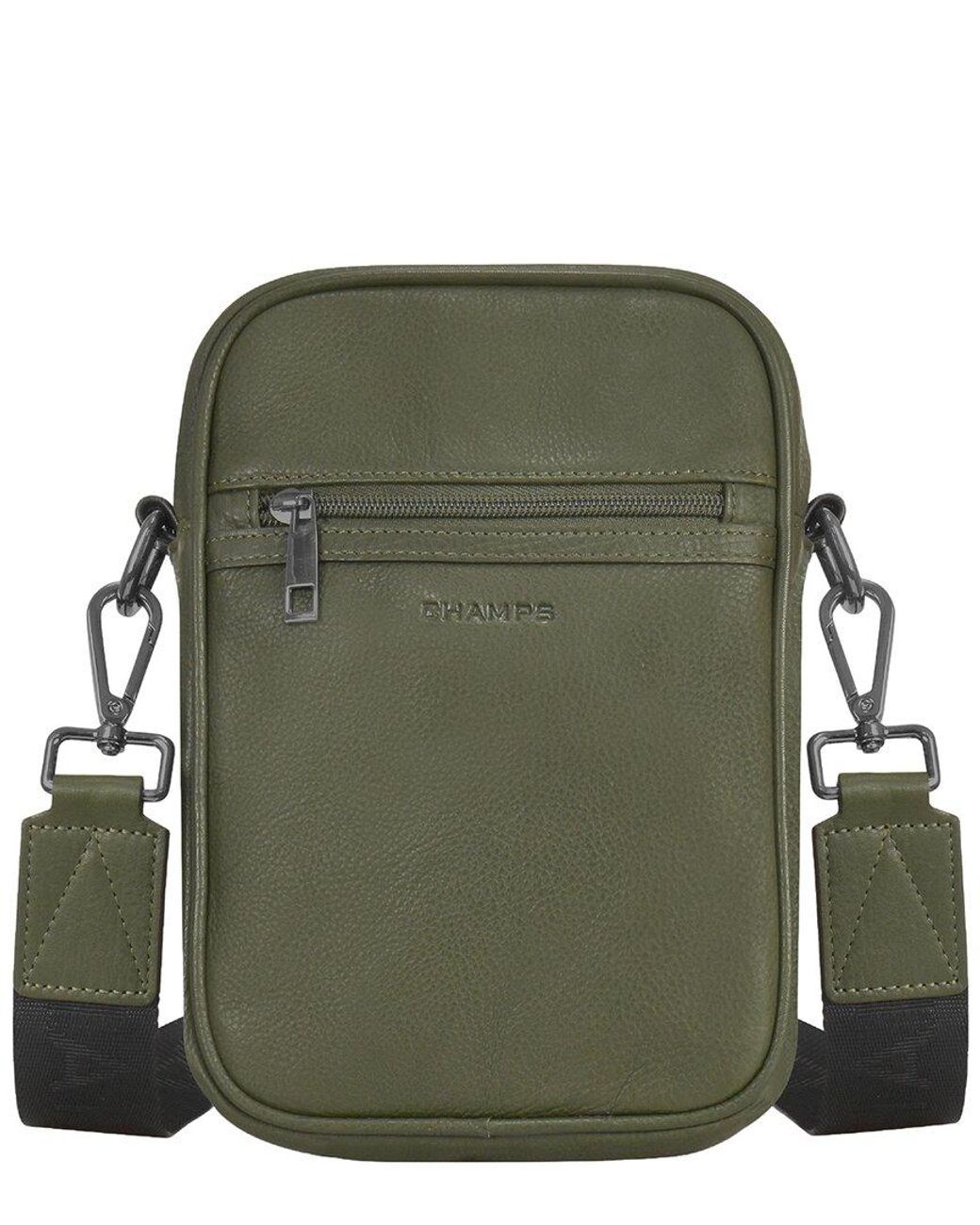 CHAMPS Green Onyx Vertical Crossbody
