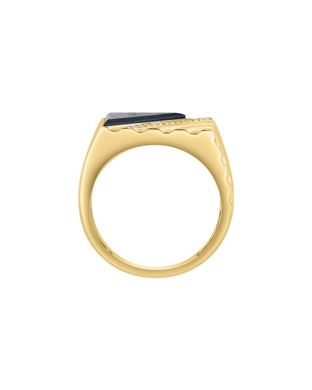 Effy Fine Jewelry Metallic 4.56 Ct. Tw. Diamond & Agate Ring