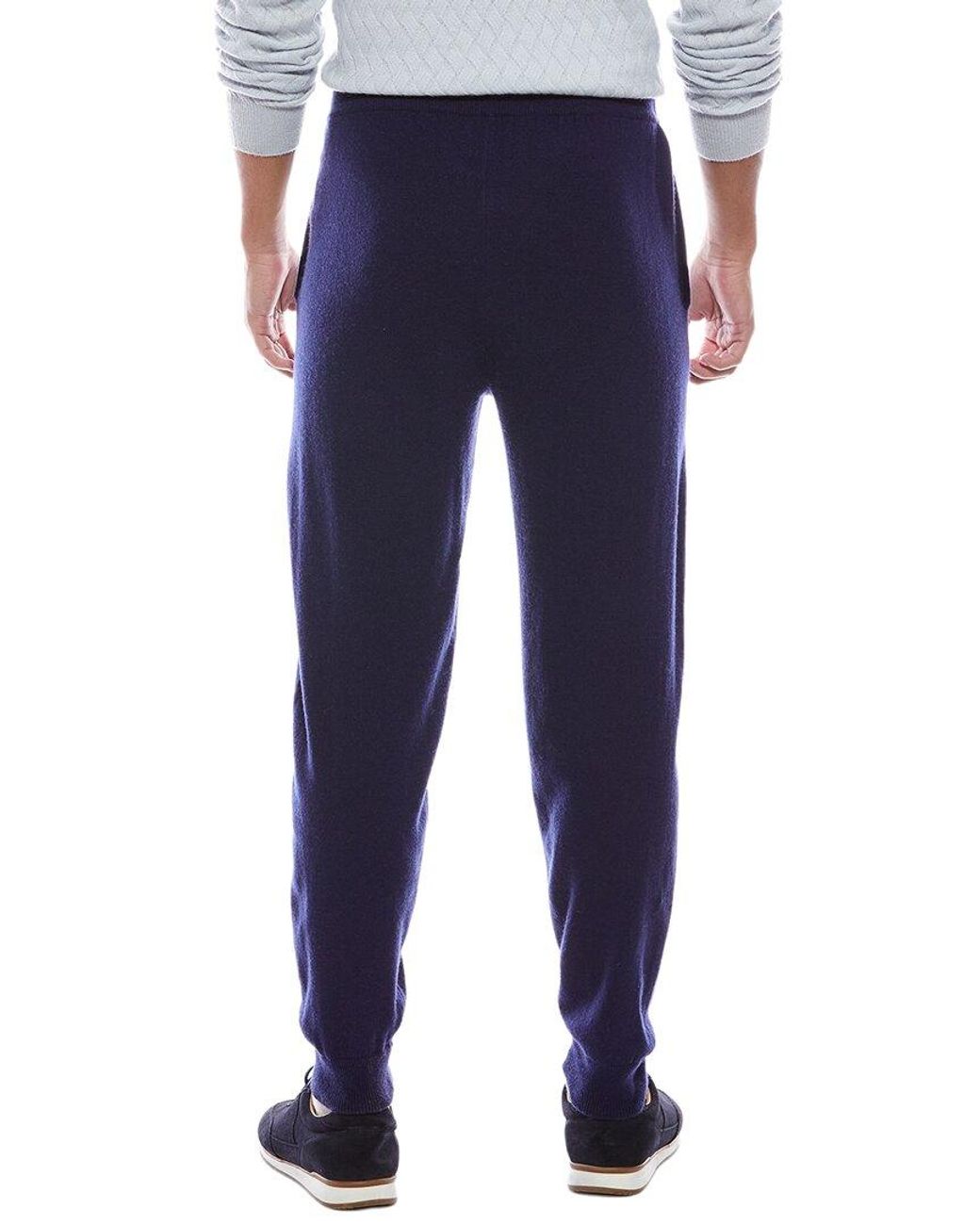Brodie Cashmere Blue Wool & Cashmere-Blend Jogger for men