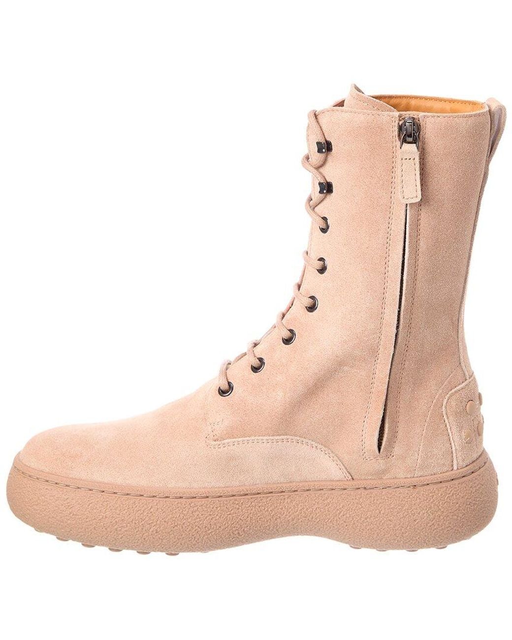 Tod's Natural Suede Boot