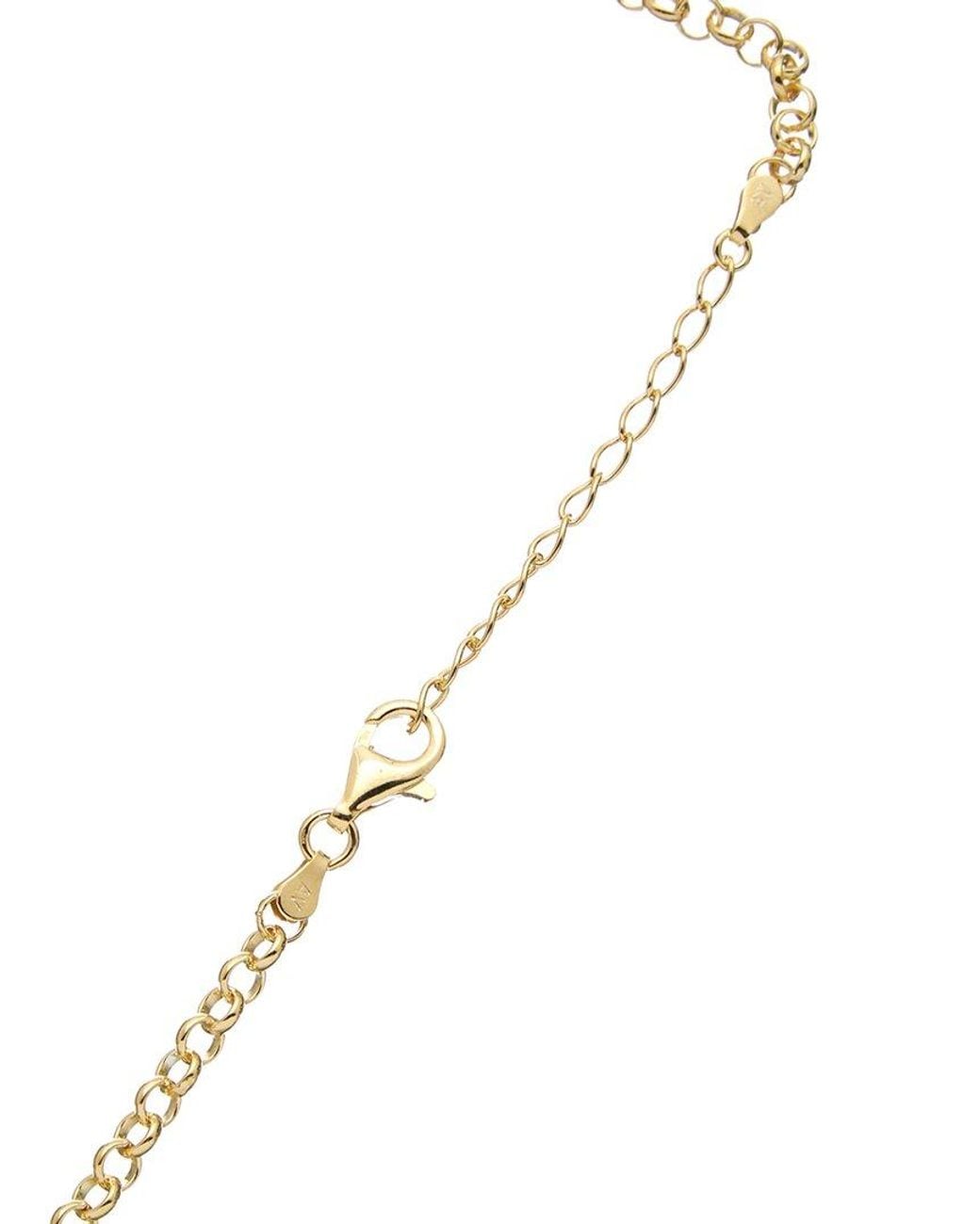 Argento Vivo Metallic Gold Rolo Light Necklace