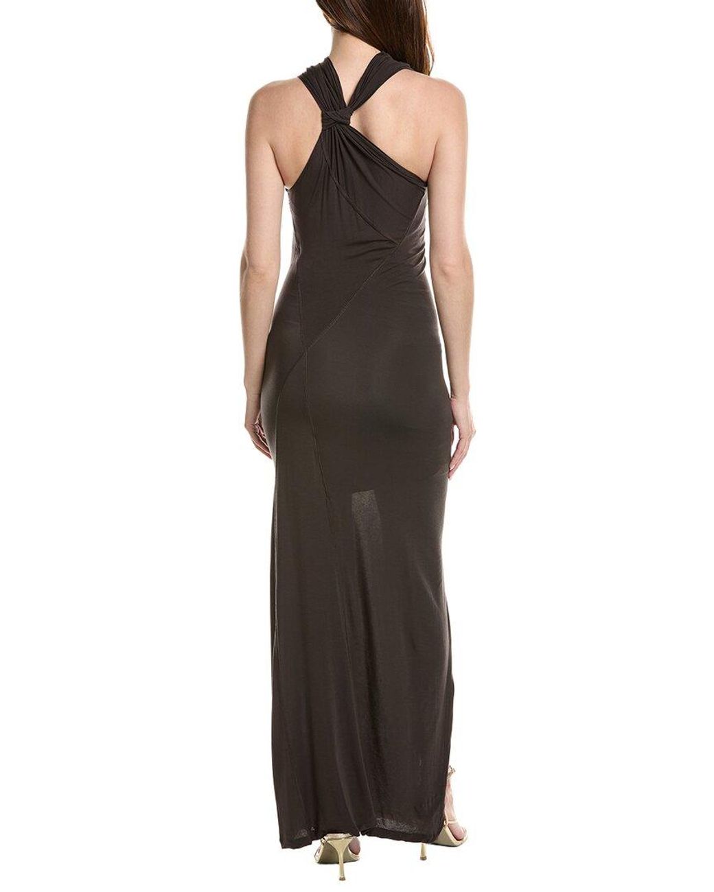 Helmut Lang Brown Wind Maxi Dress