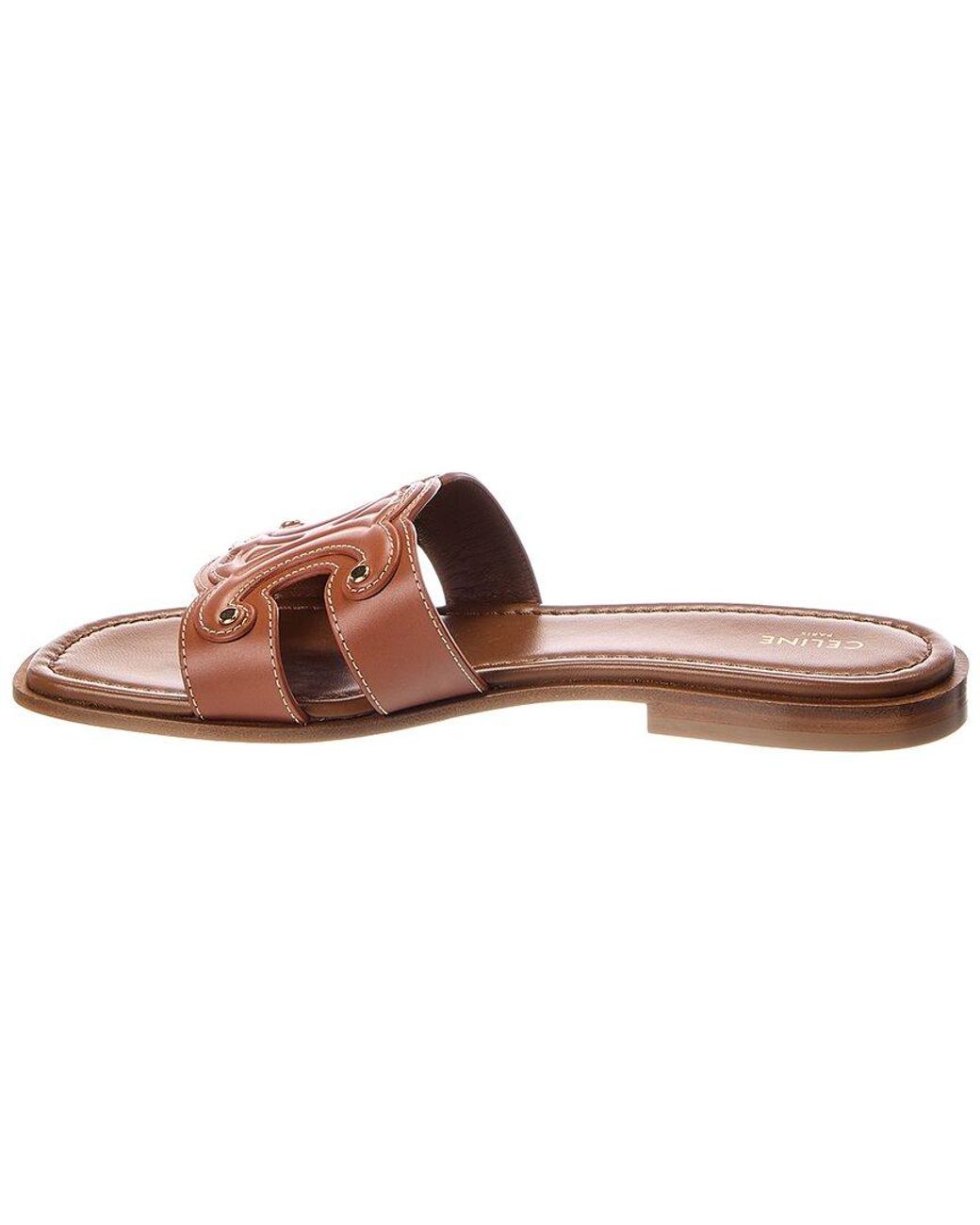 Céline Brown Marina Leather Mule