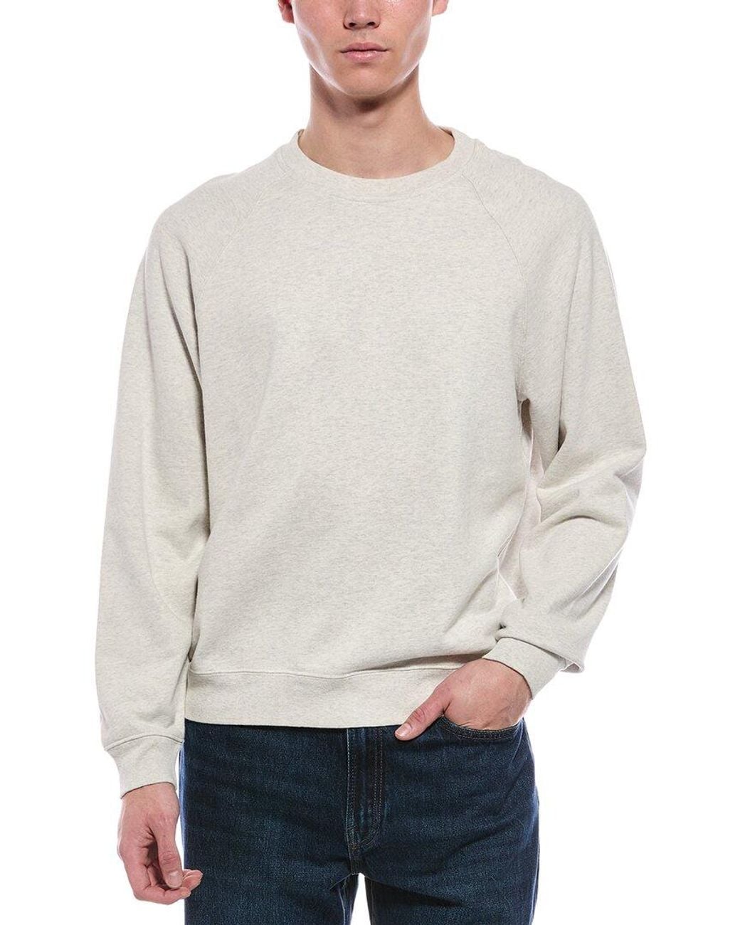 Madewell Gray Crewneck Loopback Terry Sweatshirt for men