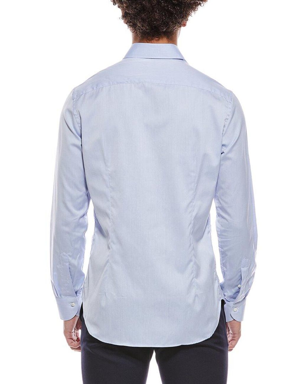 Canali Blue Dress Shirt for men