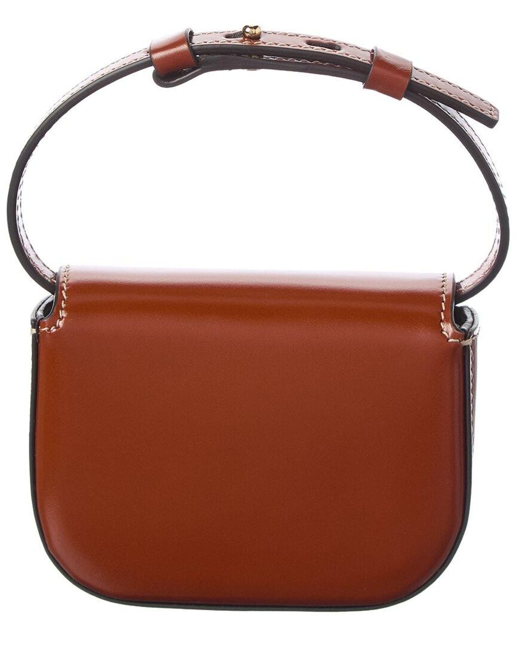Ferragamo Brown Gancini Leather Keychain