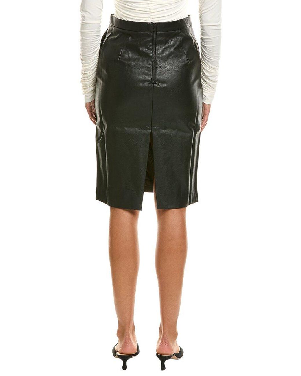Bardot Green Lisbon Vegan Leather Skirt