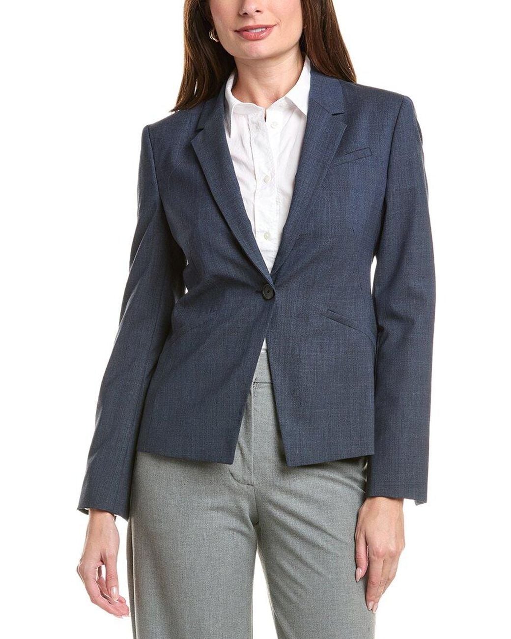 Boss Blue Jia 9 Wool Blazer