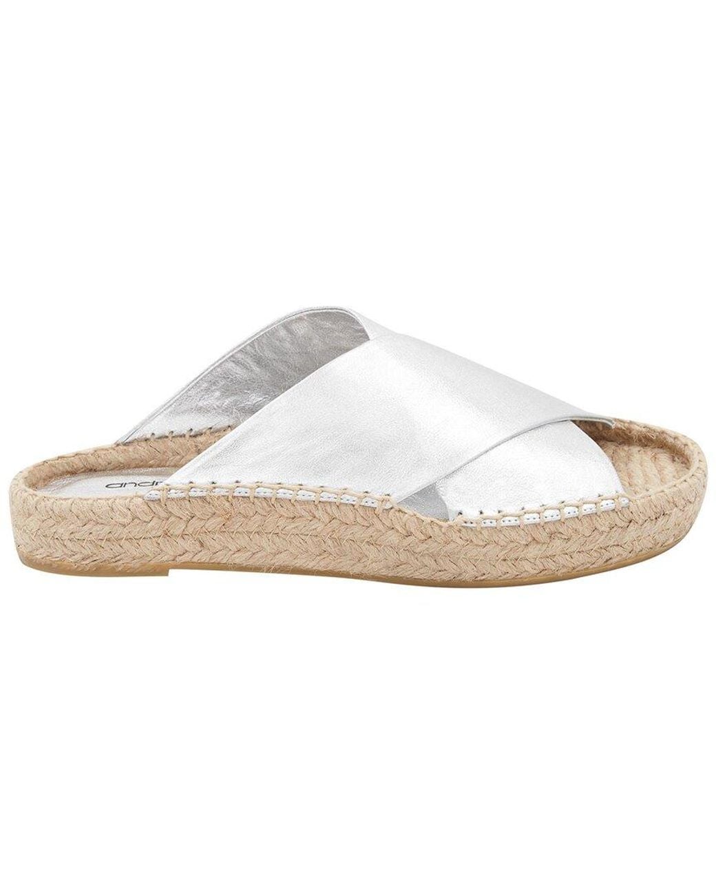 Andre Assous White Estelle Leather Sandal