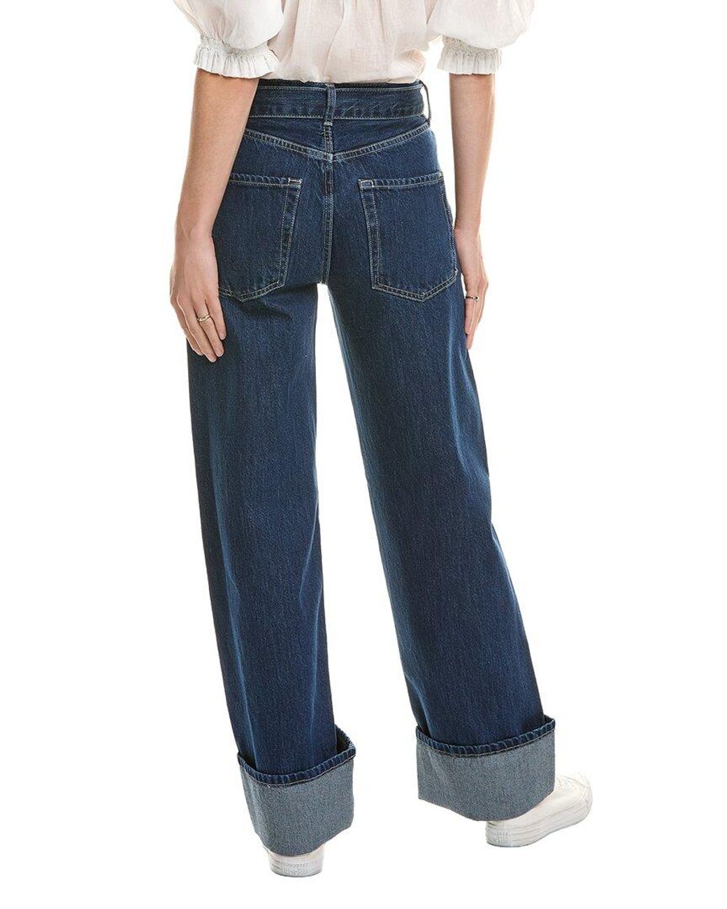 Free People Blue We The Free East Bay Cuffed Jean