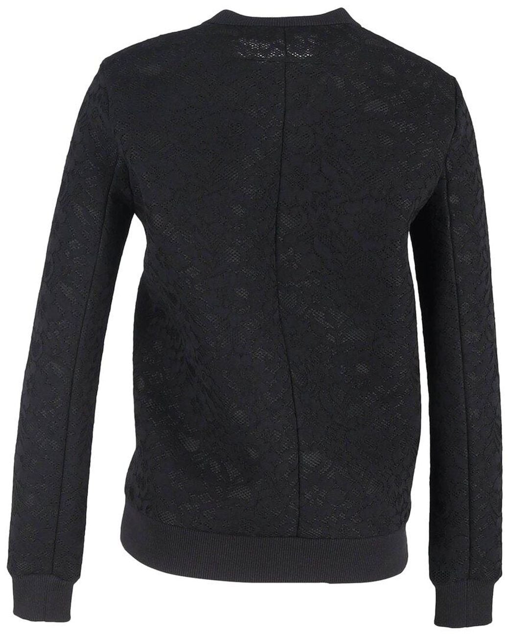 Givenchy Black Lace Detailed Crewneck Sweater, Size Eu (Authentic Pre-Loved)