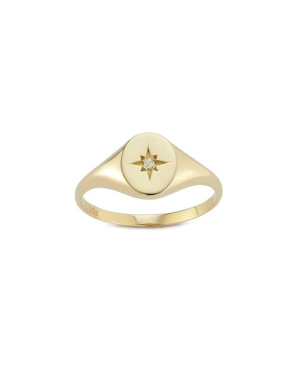 Ember Fine Jewelry Metallic 14K 0.02 Ct. Tw. Diamond Ring