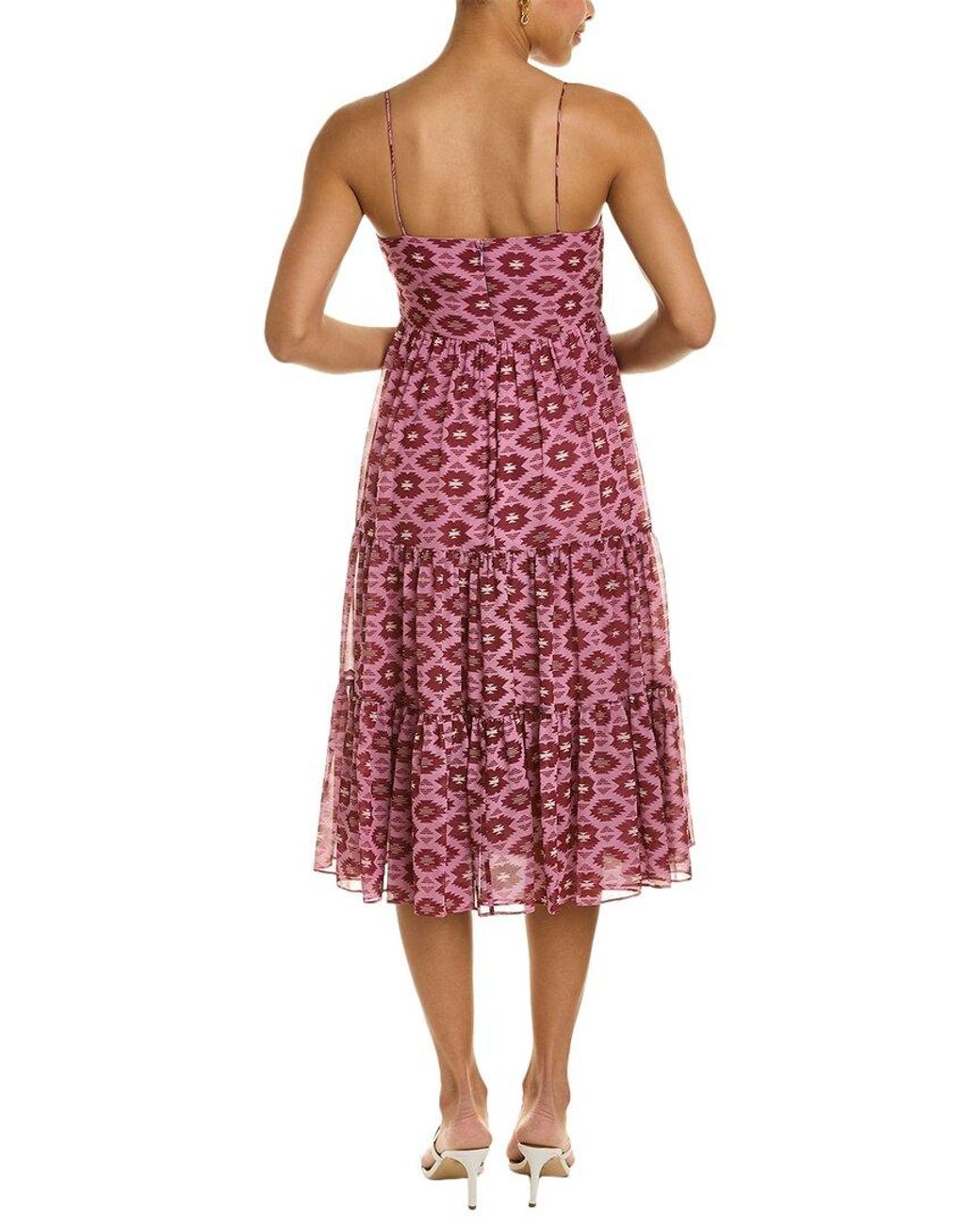 Sachin & Babi Red Dalia Midi Dress
