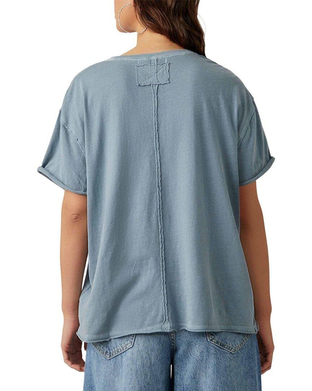 Free People Blue Nina Top
