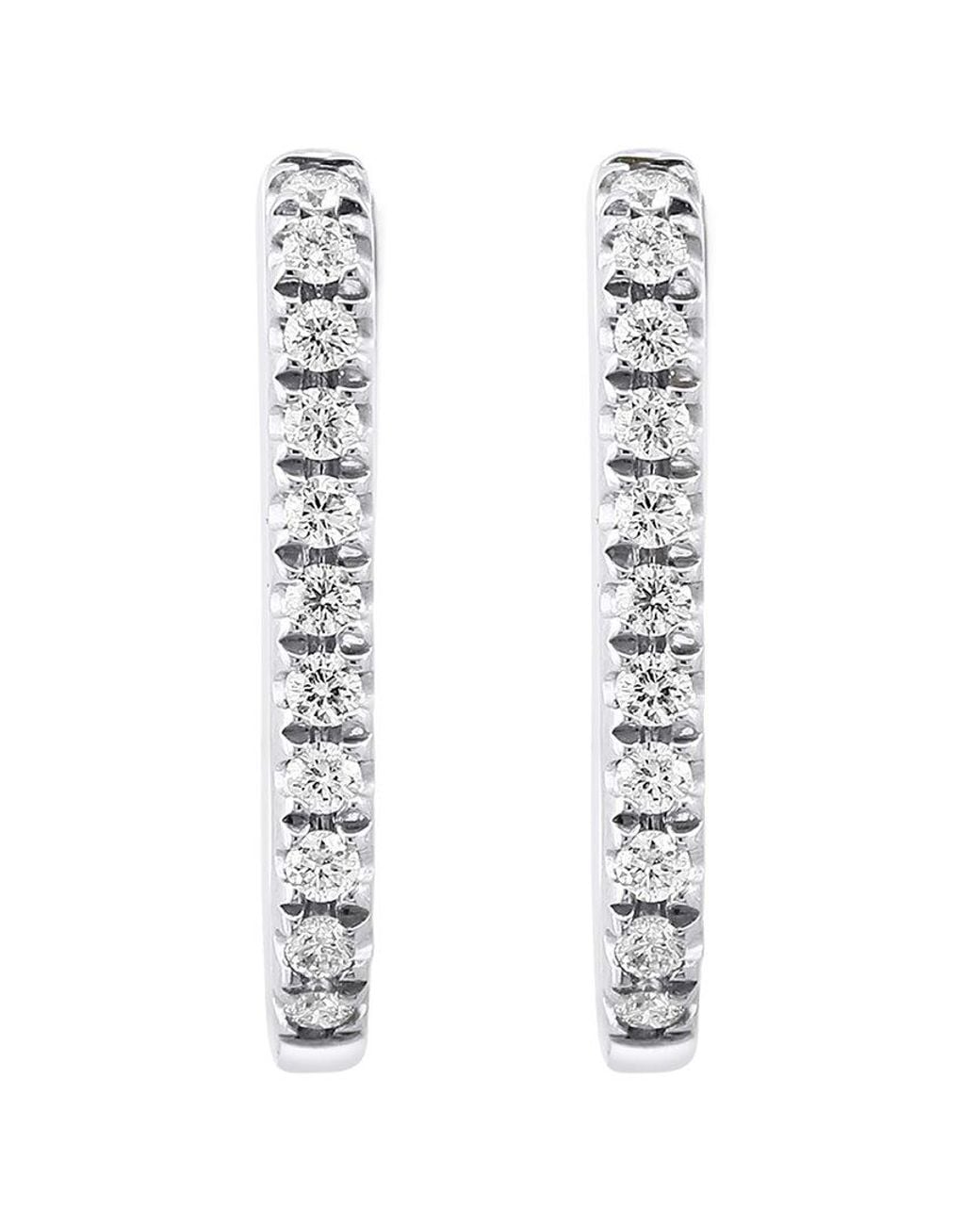 Effy Fine Jewelry White 14K 0.22 Ct. Tw. Diamond Earrings