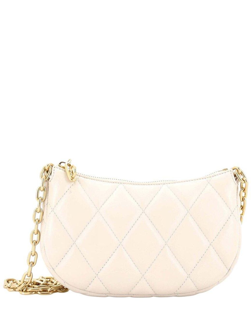 Burberry Natural Rocking Horse Chain Pouch Quilted Mini (authentic Pre-loved)