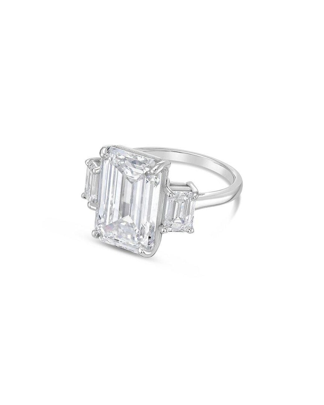 Diana M White Diana M. 14K 3.50 Ct. Tw. Lab-Grown Diamond Three-Stone Ring