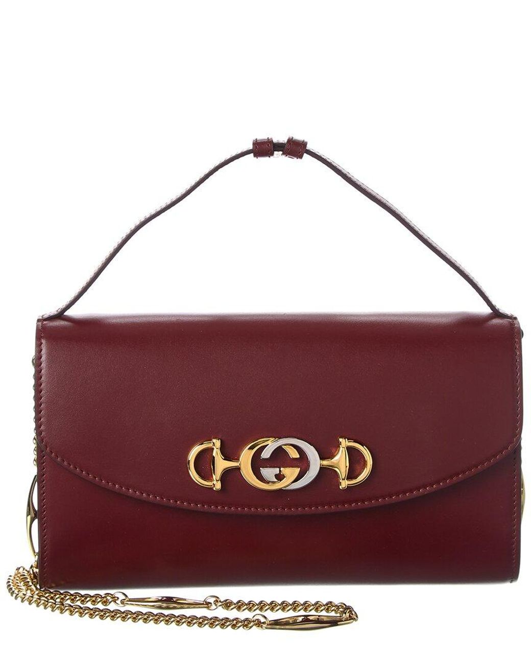 Gucci Zumi Small Leather Shoulder Bag in Red Lyst