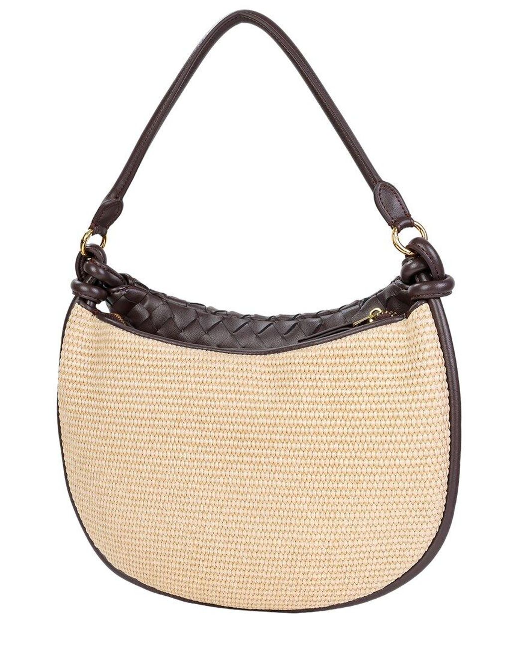 Tiffany & Fred Paris Gray Leather Shoulder Bag