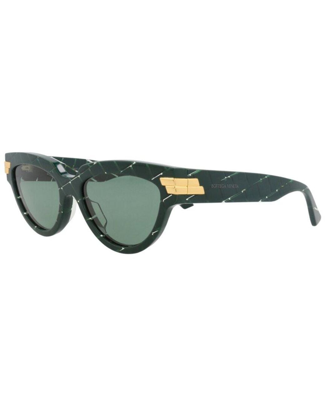 Bottega Veneta Green 55Mm Sunglasses