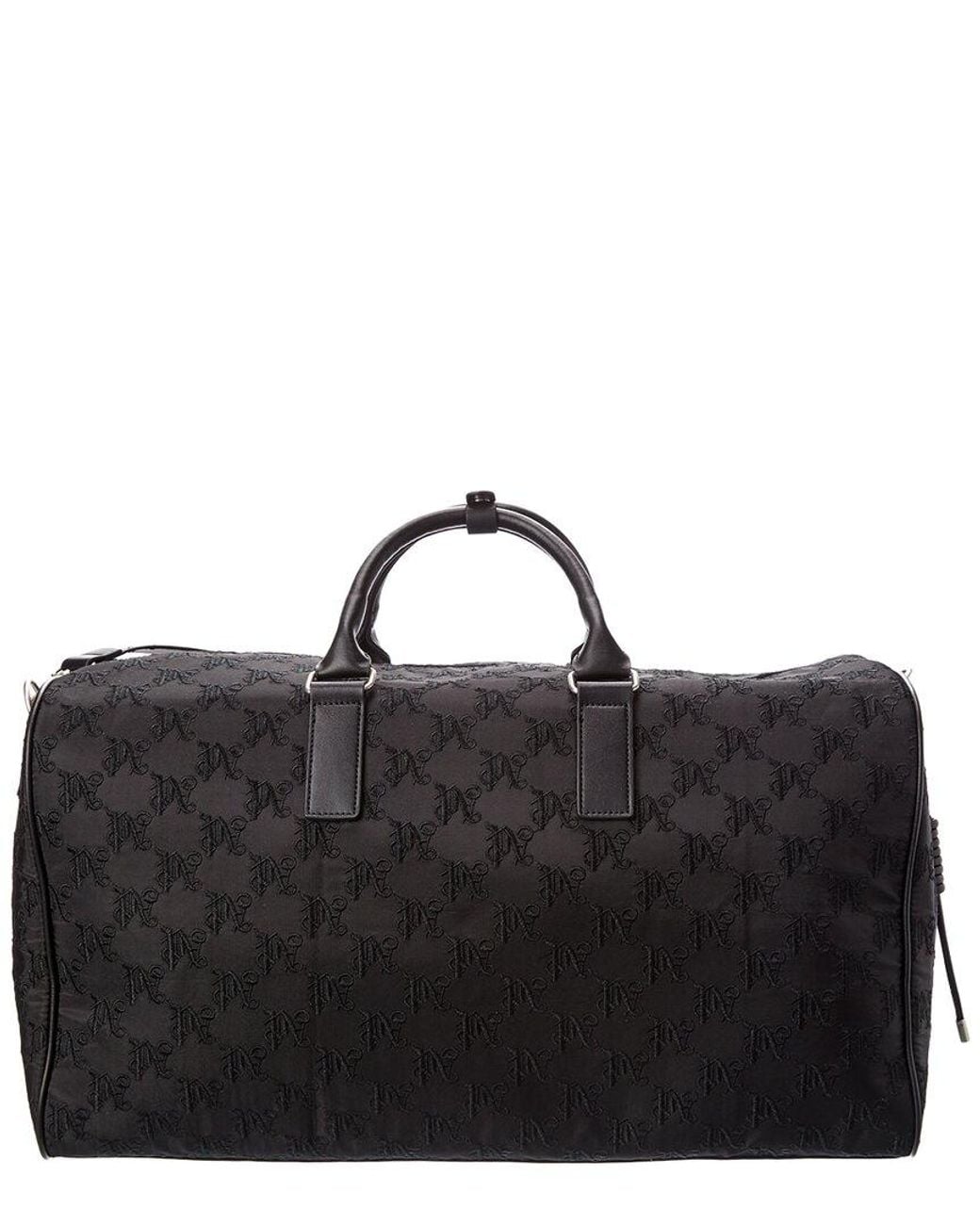 Palm Angels Black Heritage Nylon Duffel Bag