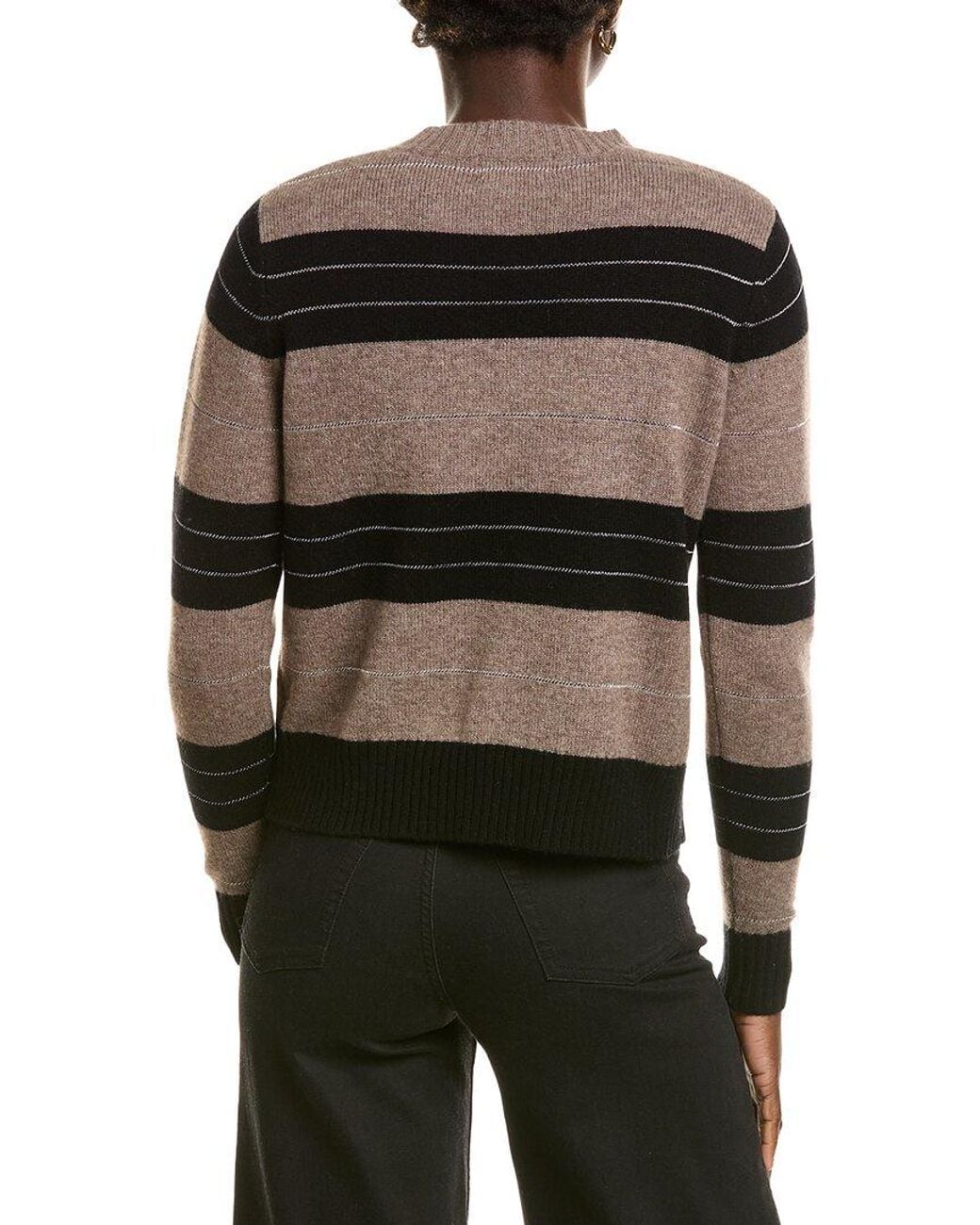 Bella Dahl Black Fitted Crew Sweater