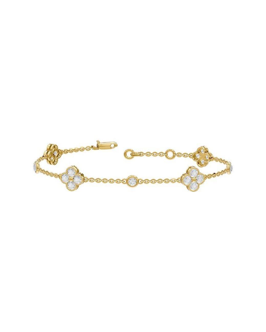 Lab Grown Diamonds Metallic 18K Over 1.97 Ct. Tw. Lab-Grown Diamond Bracelet