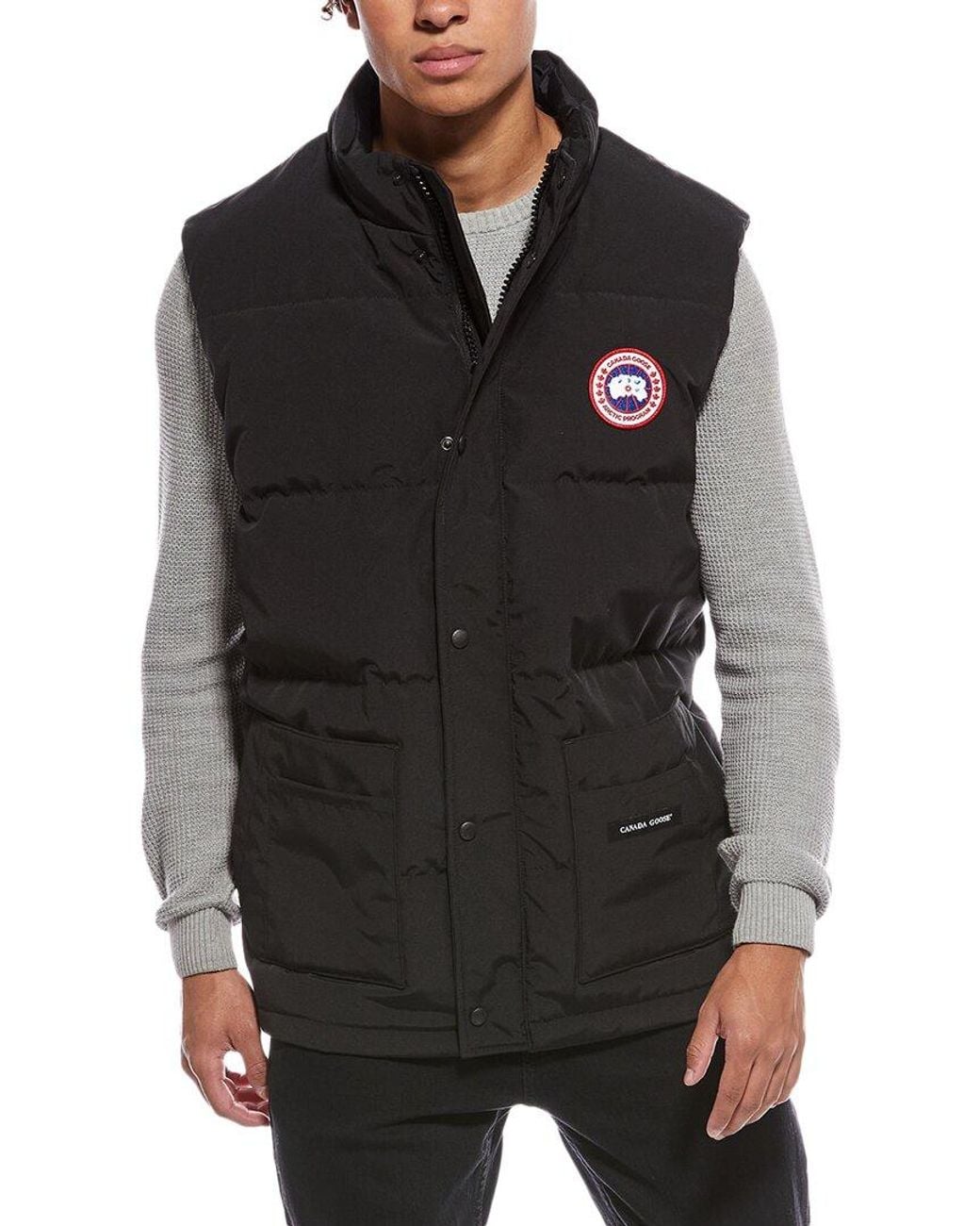 Canada Goose Black Freestyle Vest for men