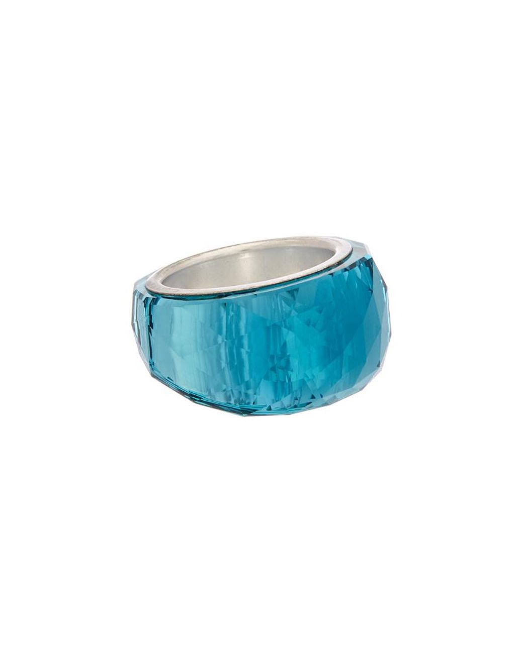 Swarovski Crystal Nirvana Petite Ring in Blue | Lyst