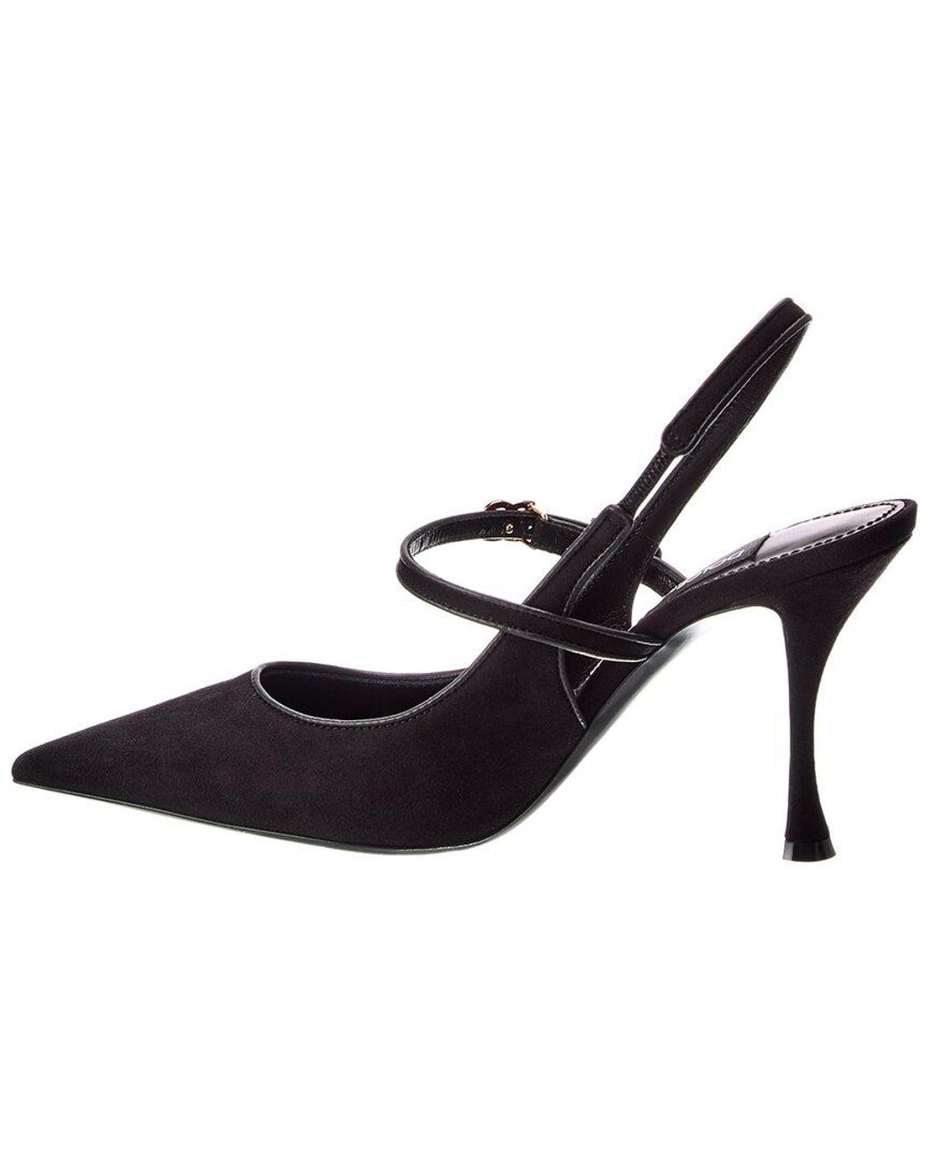 Dolce & Gabbana Blue Suede & Leather Pump