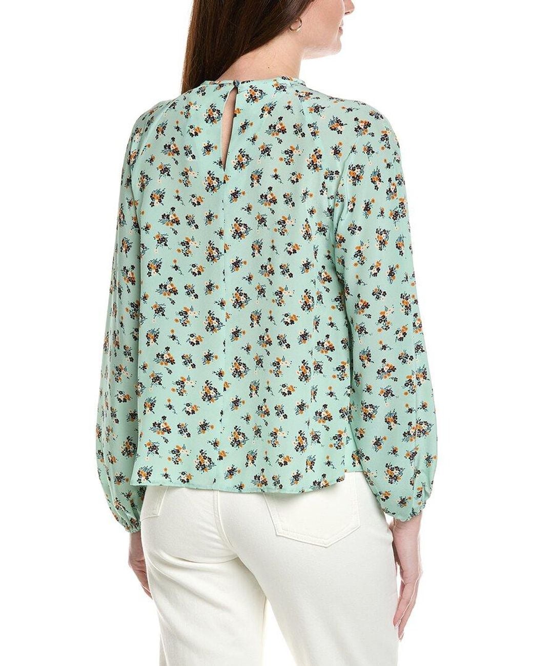 Max Mara Green Weekend Tebaide Printed Silk Blouse