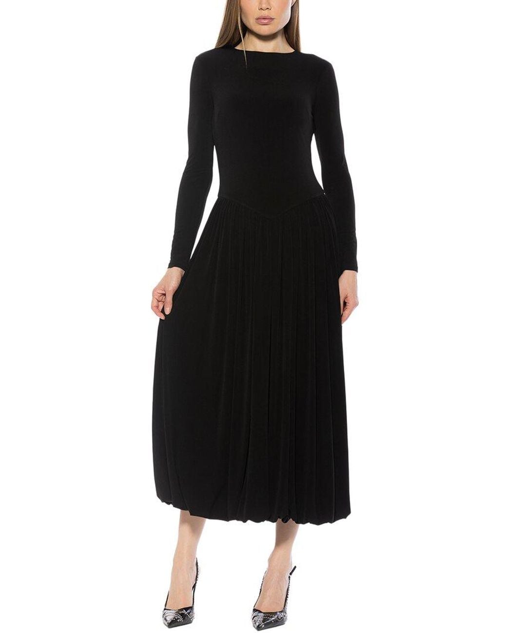 Alexia Admor Black Eero Midi Dress