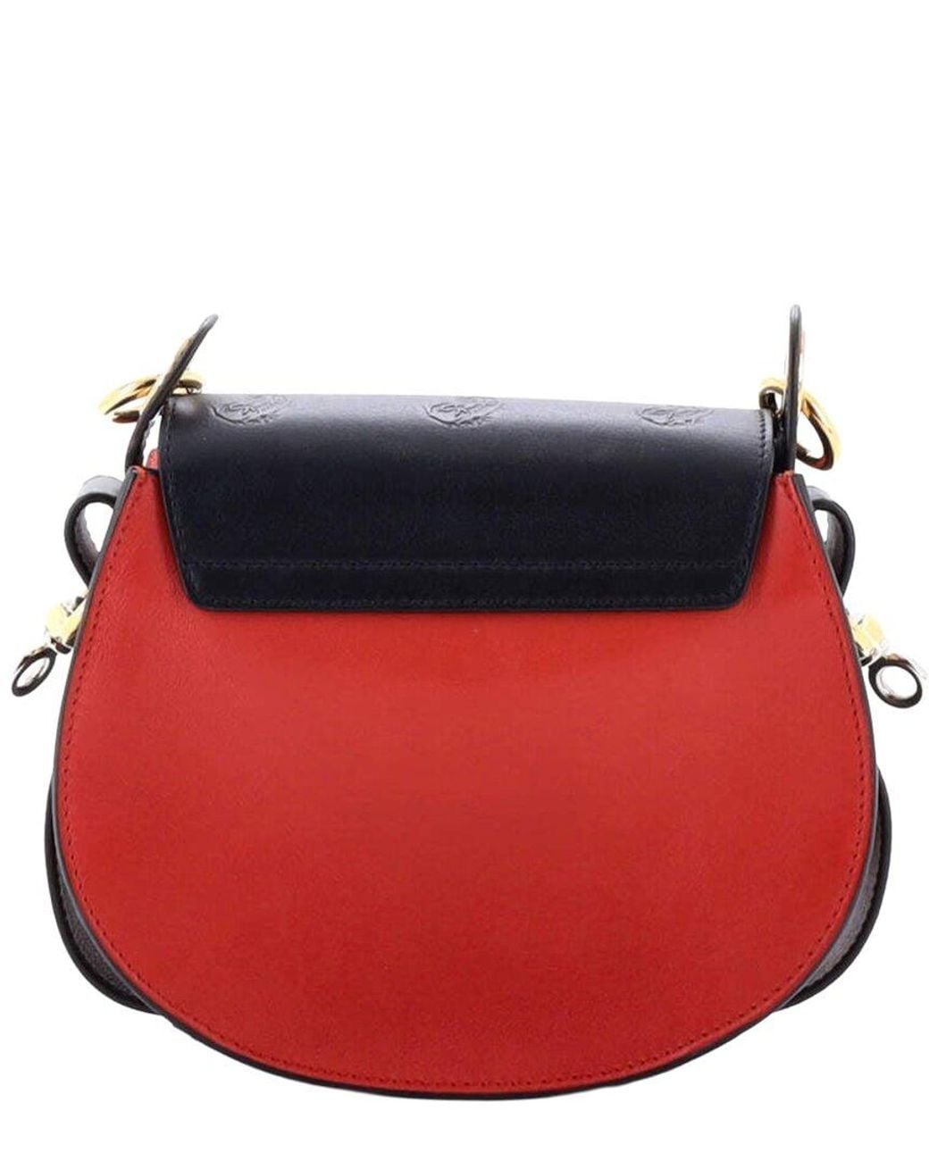 Chloé Leather Tess Bag Embroidered Small (Authentic Pre-Loved)